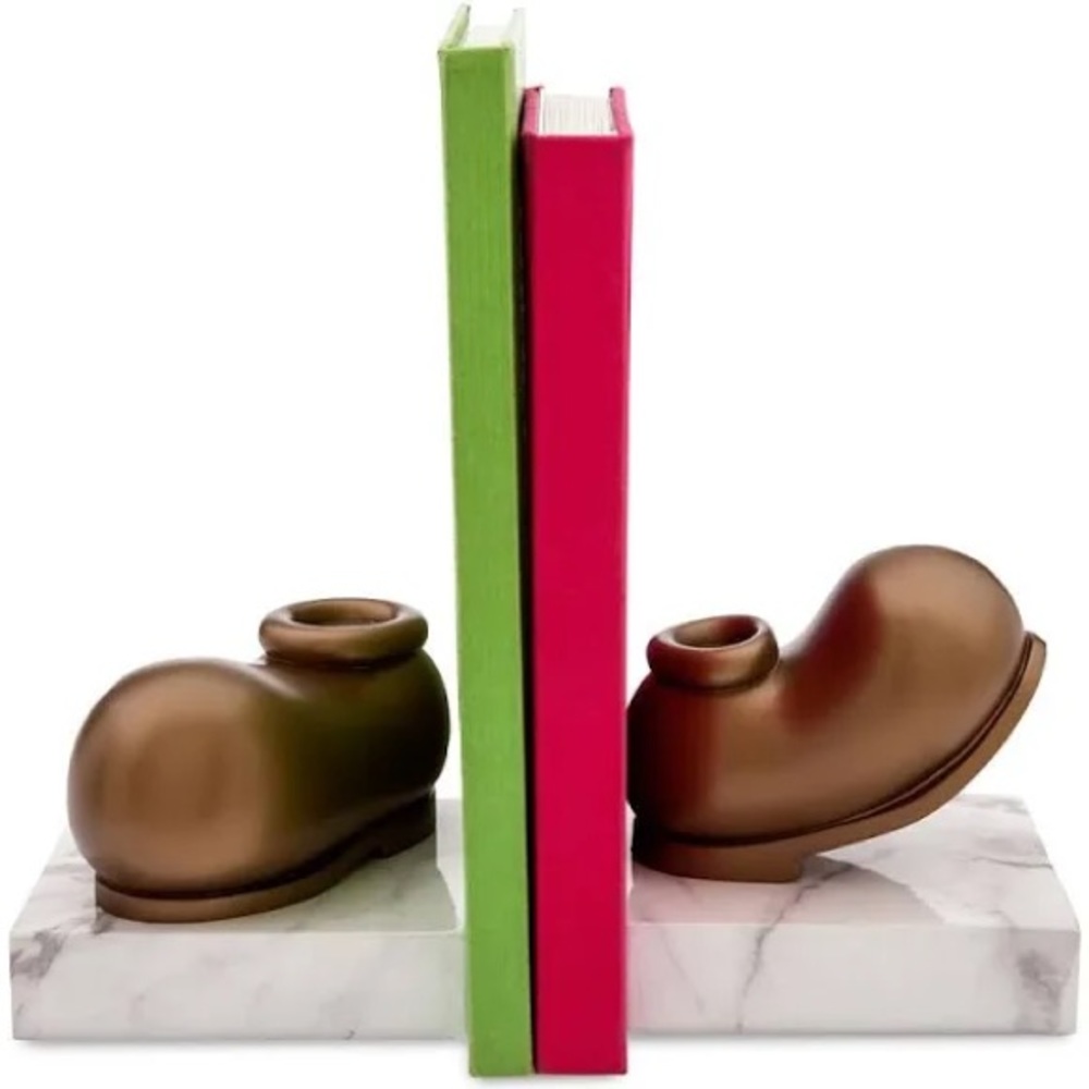 Disney 100 Mickey Mouse Gold Shoe Bookends - NWT